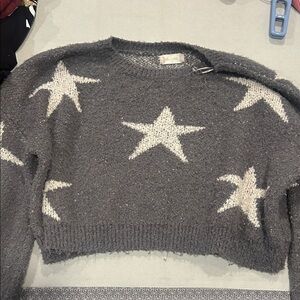 Altar'd State Gray Star Sweater